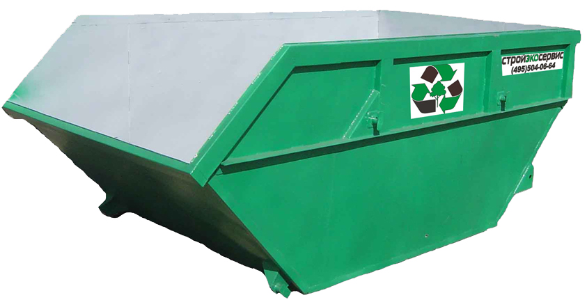 Бункер для сбора мусора емкостью 8 куб.метров